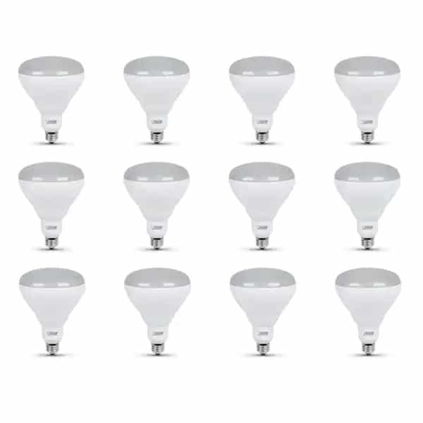 Feit Electric BR40DM/927CA/12 65-Watt Equivalent BR40 Dimmable CEC Title 20 Energy Star 90+ CRI Flood LED Light Bulb, Soft White 2700K (12-Pack)
