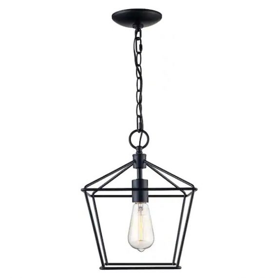 bel-air-lighting-30262-bk-1-light-black-farmhouse-hanging-kitchen-pendant-light-with-metal-shade