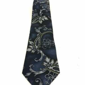 Classic Town Craft Blue Floral Paisley Print Tie