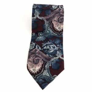 J Berman Floral Paisley Print Tie 100% Silk 57 in.