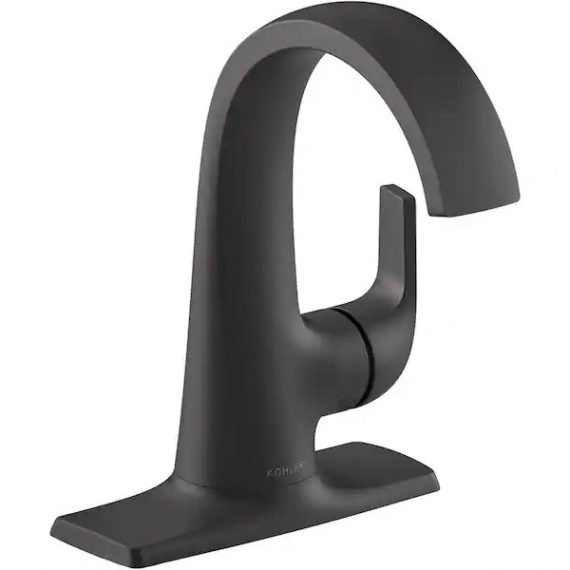 KOHLER KR305774DBL Cursiva Single Hole SingleHandle Bathroom Faucet