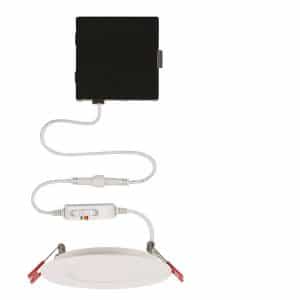 Commercial Electric 91469 Ultra Slim 4 in. Color Selectable New Construction and Remodel Canless Recessed Integrated LED Kit
