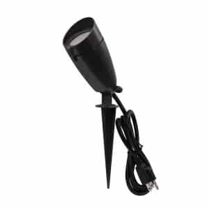 Commercial Electric SPKM-14W03 14-Watt 1100 Lumens Line Voltage Bronze LED Landscape Flood Light with Spike Plug