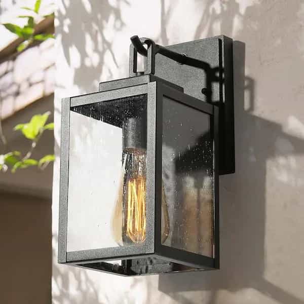 lnc-mavenzhd14249v7-black-outdoor-wall-sconce-garage-porch-entry-water-resistant-anti-rust-square-exterior-lighting-with-seeded-glass-shade