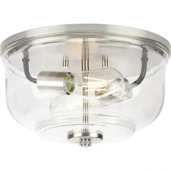 progress-lighting-p350205-009-rushton-2-light-brushed-nickel-clear-glass-industrial-flush-mount-ceiling-light