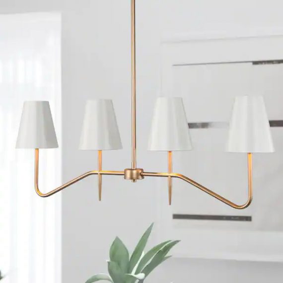 lnc-za3qu3hd14132l7-modern-gold-chandelier-4-light-linear-kitchen-island-chandelier-with-cone-fabric-shades