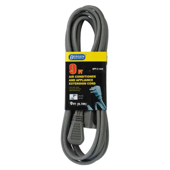 bergen-industries-bac915143-9-ft-14-3-spt-3-wire-air-conditioner-major-appliance-extension-cord-with-right-u-ground-plug-gray