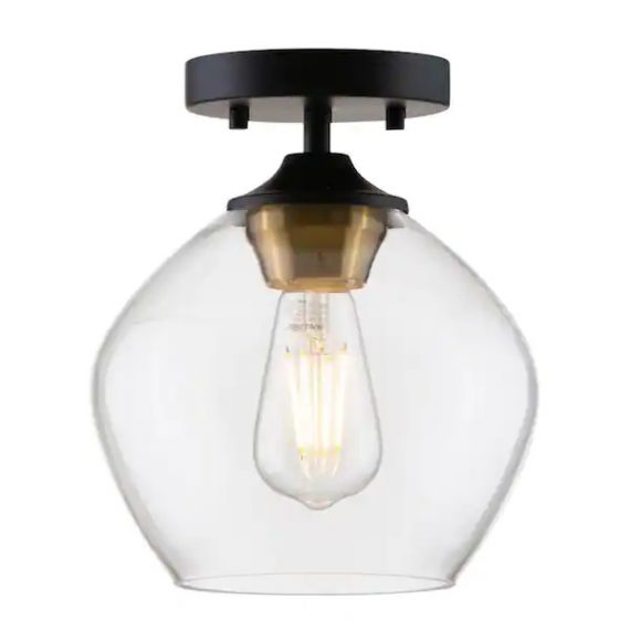 stanford-lighting-11037041blk-ancona-1-light-black-semi-flush-mount-with-clear-glass-shade