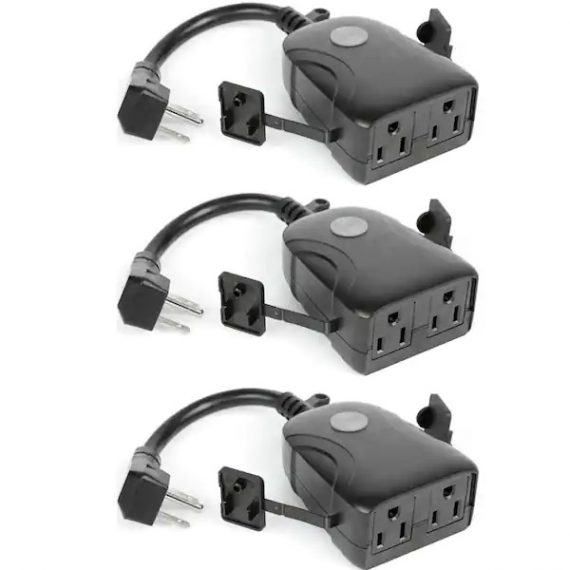 feit-electric-plug-wifi-wp-3-15-amp-outdoor-alexa-google-assistant-compatible-plug-in-smart-wi-fi-dual-outlet-wall-plug-no-hub-required-3-pack