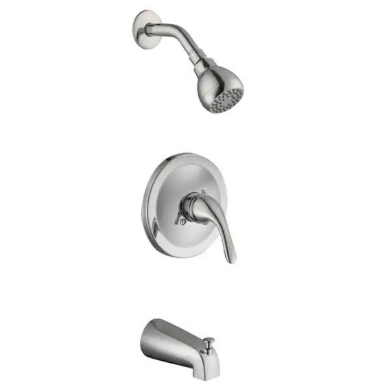 glacier-bay-1002-500-183-builders-single-handle-1-spray-tub-and-shower-faucet-in-chrome-valve-included