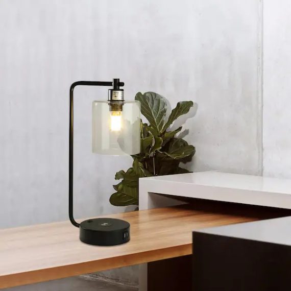 cedar-hill-414802-19-in-clear-table-lamp-with-wireless-charger-and-glass-shade