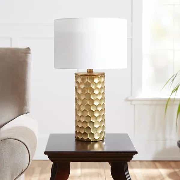 silverwood-furniture-reimagined-cplt1367-com-hive-21-gilded-resin-geometric-table-lamp-with-drum-shade-gold