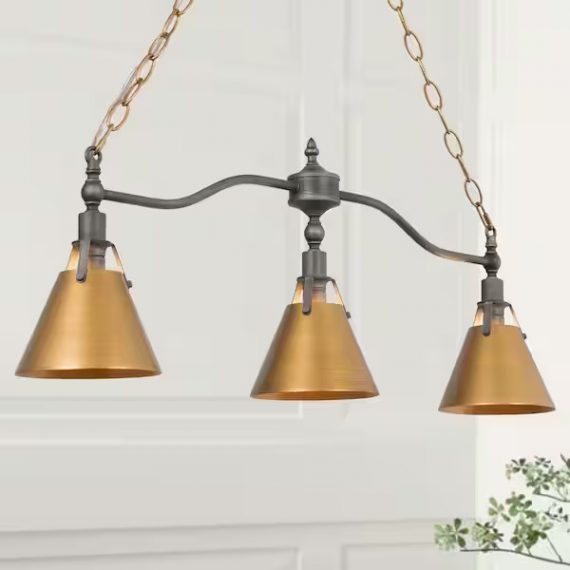 lnc-ezav6nhd1405517-vintage-brushed-gold-island-chandelier-for-kitchen-dining-room-linear-3-light-billiard-light-with-bell-shades-gray-arm
