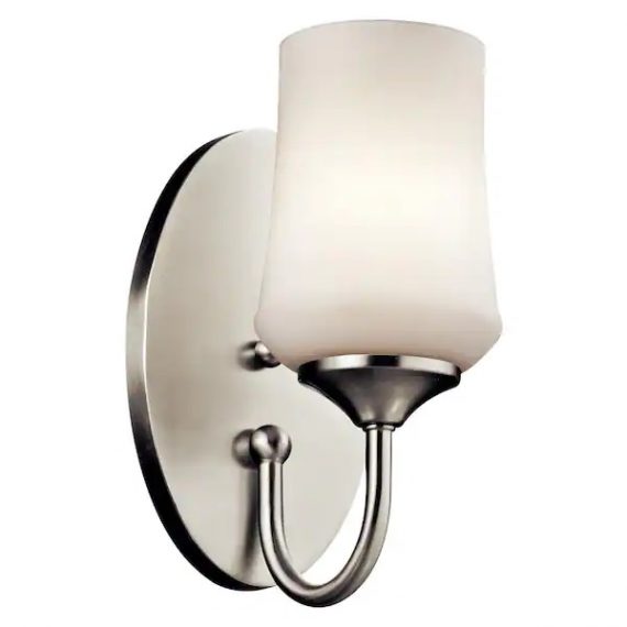kichler-45568ni-aubrey-1-light-brushed-nickel-bathroom-indoor-wall-sconce-with-satin-etched-cased-opal-glass-shade