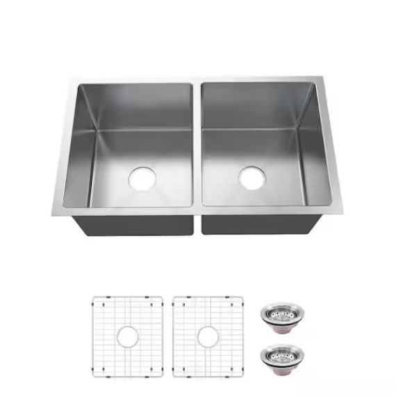 glacier-bay-vur3118a0acc-tight-radius-undermount-18g-stainless-steel-31-in-50-50-double-bowl-kitchen-sink-with-accessories