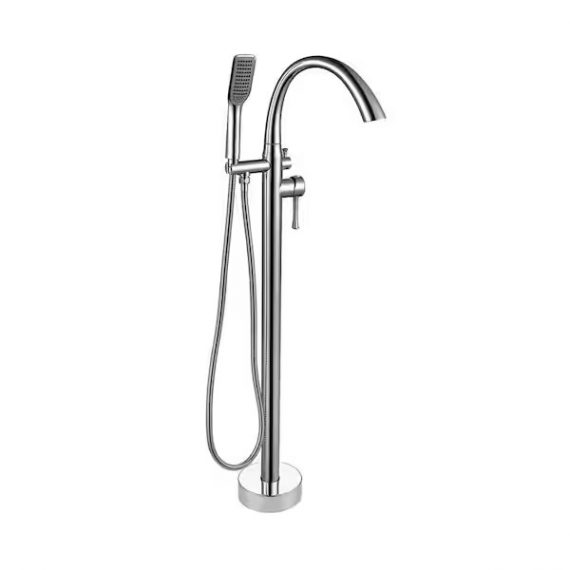 satico-xf3006l-single-handle-floor-mount-freestanding-tub-faucet-bathtub-filler-with-hand-shower-in-chrome