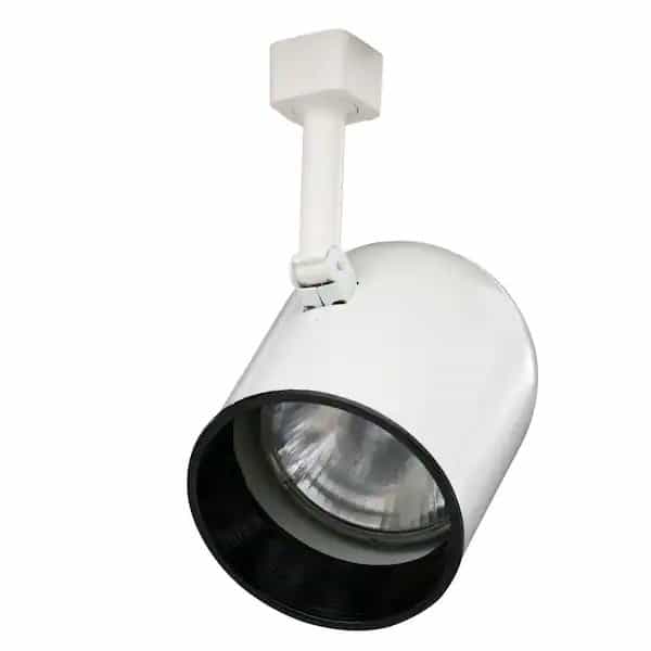 Juno R502 BLB WH Trac-Lites Round-Back Cylinder White Track Lighting with Black Baffle