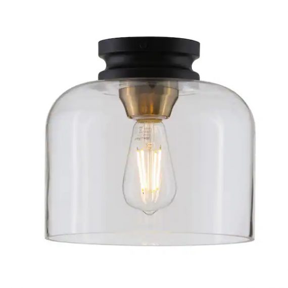 stanford-lighting-11037241blk-asti-1-light-black-flush-mount-with-clear-glass-shade