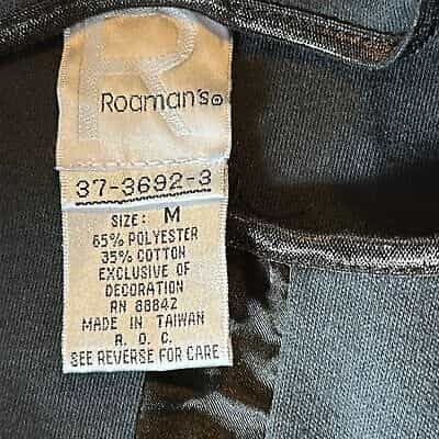 roamans-black-short-sleeve-pullover-cotton-blend-t-shirt-size-medium