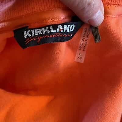 kirkland-orange-full-zip-sweatshirt-size-xl