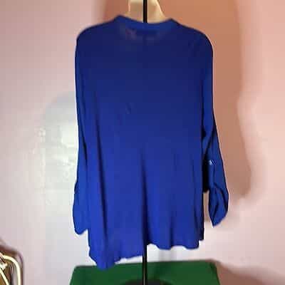 i-n-c-international-concept-royal-blue-blouse-half-zip-tab-sleeves