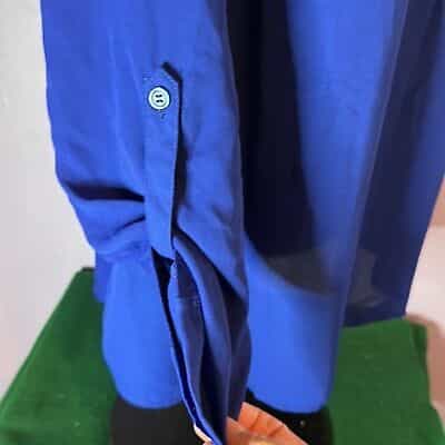 i-n-c-international-concept-royal-blue-blouse-half-zip-tab-sleeves