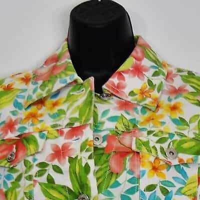 liz-claiborne-floral-button-down-multicoloured-jacket-size-m-271
