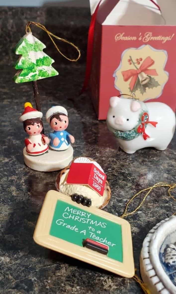 lot-of-christmas-ornaments-some-vintage-11-pieces-incl-hallmark-kurt-adler-etc