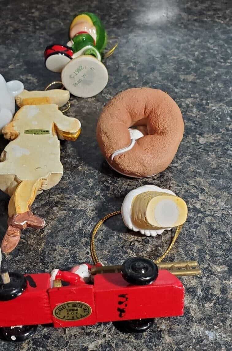 lot-of-christmas-ornaments-some-vintage-11-pieces-incl-hallmark-kurt-adler-etc