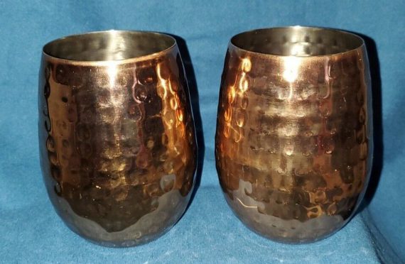 hammered-copper-color-mugs-vintage-moscow-mule-stemless-wine