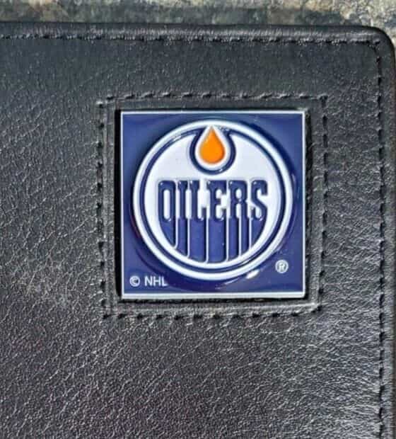 nhl-oilers-leather-wallet-siskiyou-sports-unused-in-excellent-condition