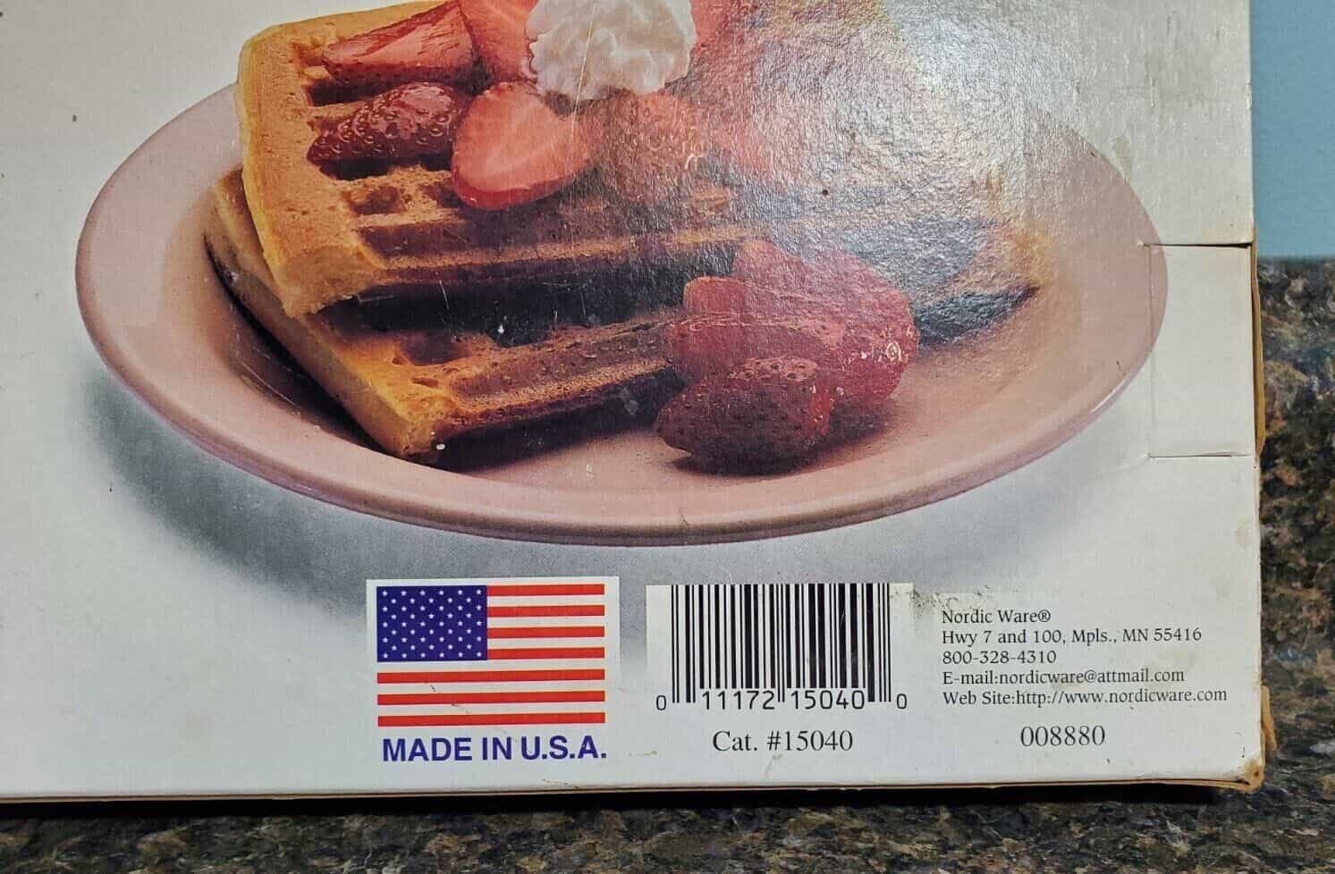 Nordic Ware Cast Aluminum Stovetop Belgian Waffler In Good Condition