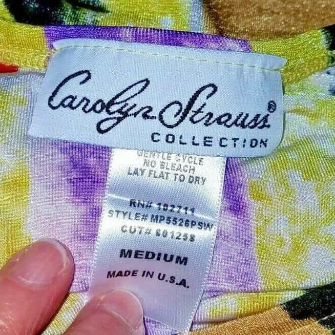 carolyn-strauss-womens-blouse-geometric-pattern-size-medium