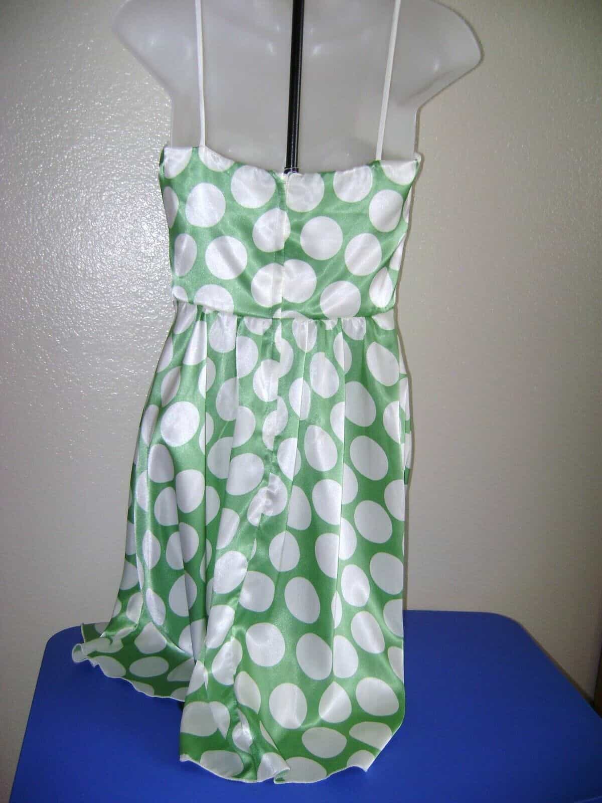 i-n-san-francisco-satin-cocktail-dress-green-w-white-polka-dots-size-7