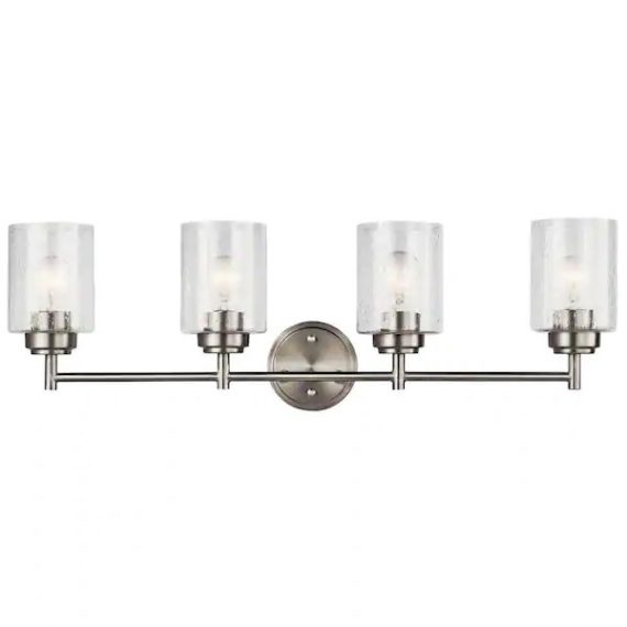 kichler-45887ni-winslow-4-75-in-4-light-brushed-nickel-bathroom-vanity-light-with-seeded-glass-shade
