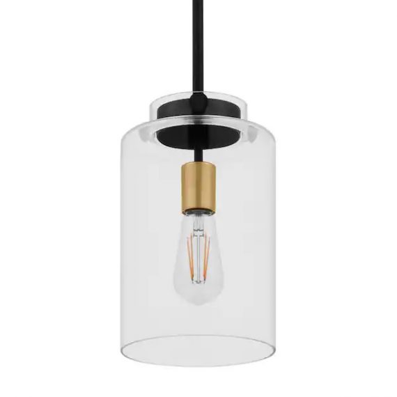 hampton-bay-25229-mullins-6-75-in-1-light-coal-and-honey-gold-mini-pendant-hanging-light-kitchen-pendant-lighting-with-clear-glass-shade