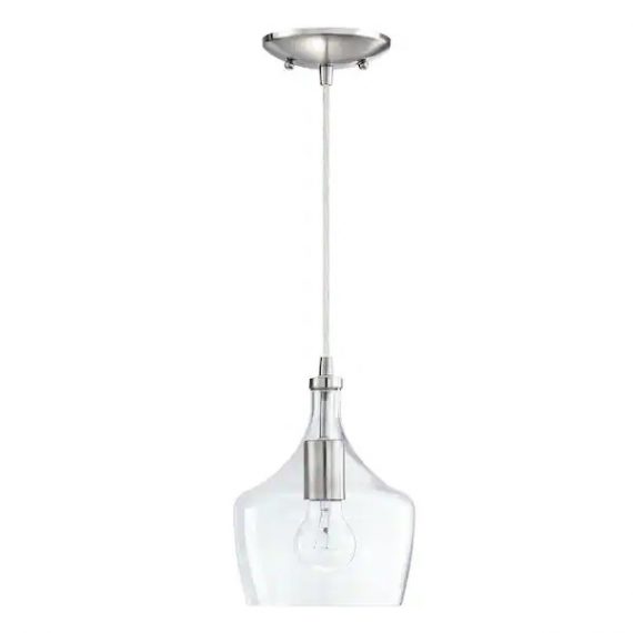 hukoro-jp122bn-1-light-kitchen-island-teardrop-clear-glass-pendant-with-brushed-nickel-finish