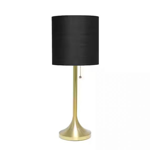 simple-designs-lt1076-gdb-21-in-gold-tapered-table-lamp-with-black-fabric-drum-shade