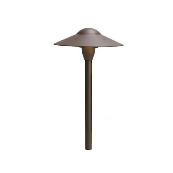 kichler-15410azt-low-voltage-8-in-textured-architectural-bronze-outdoor-dome-short-stem-path-light-with-no-bulbs-included