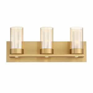 Home Decorators Collection 34840-HBB Samantha 19.5 in. 3-Light Brass LED Bathroom Vanity Light