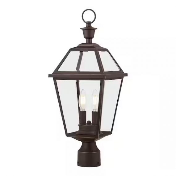 home-decorators-collection-jlw1802ax-01-or-glenneyre-8-5-8-in-w-2-light-oil-rubbed-bronze-french-quarter-gas-style-outdoor-post-with-clear-glass