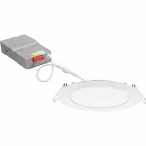 Juno WF6 SWW5 90CRI MW M6 Contractor Select WF6 SWW5 6 in. Selectable CCT Ultra Slim Canless Integrated LED White Recessed Light