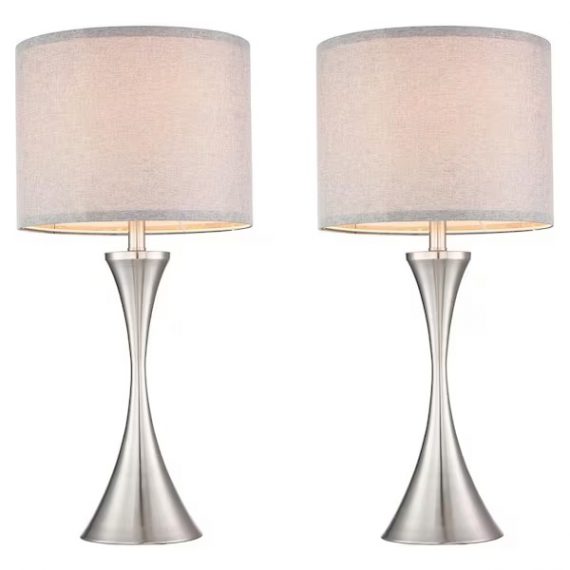 pia-ricco-1jay-2102bn-27-19-in-1-light-brushed-nickle-table-lamp-with-grey-fabric-shade-2-packs