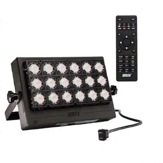 sansi-01-06-001-021018-100-watt-black-rgb-color-changing-outdoor-integrated-led-ip66-waterproof-panel-flood-light-with-remote-control
