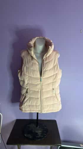 Calvin Klein Pale Pink Puffer Vest Size Small