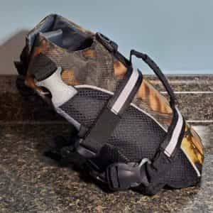 Dog Life Jacket Camo Print Sz XS Excellent Condition With Handle
