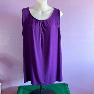 Igenjun Purple Sleeveless Blouse Size XL