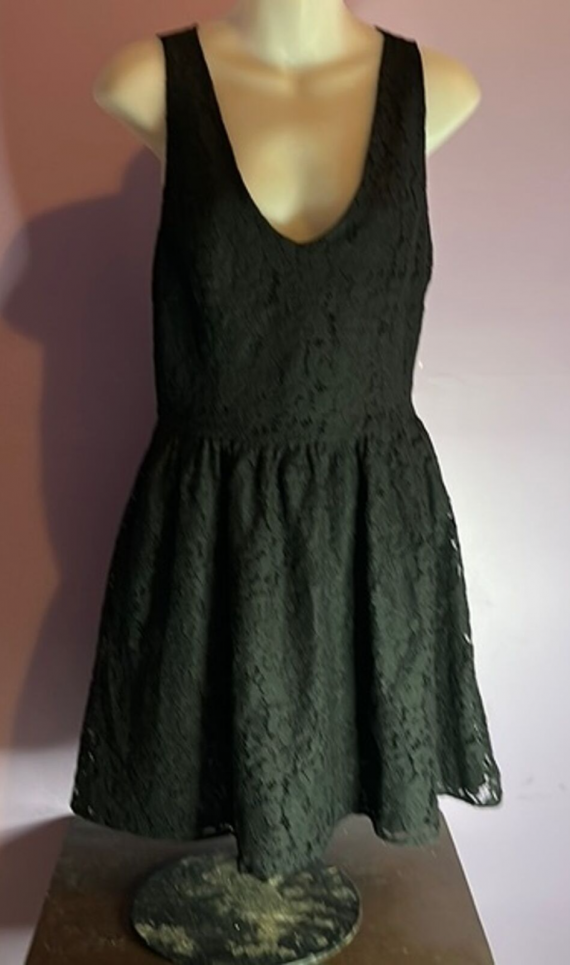 Joie Black Lace Sleeveless Dress Size Small