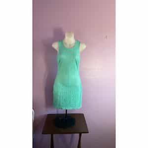 Just Me Mint Green Dress Sleeveless Size Small