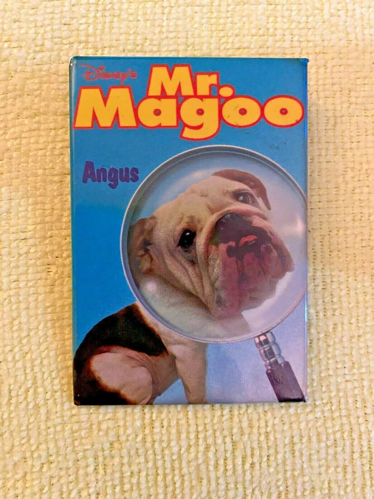 Mr. Magoo Movie Button Angus the Bulldog Collectors Button